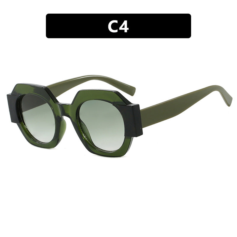 Damen trendige Sonnenbrille im hexagonalen Design Brehn
