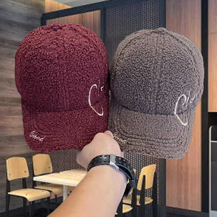 Damen Fluffy Texturierte Baseballmütze Brehn