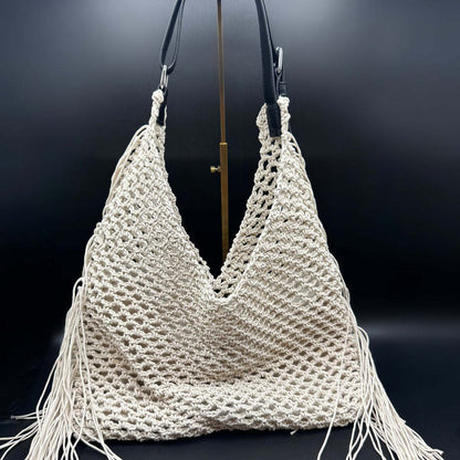 Makramee Hobo-Tasche mit Fransen und Robustem Design Brehn