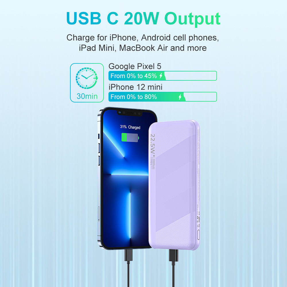 Hochleistungs Powerbank mit Usb-C und Schnellladefunktion Brehn