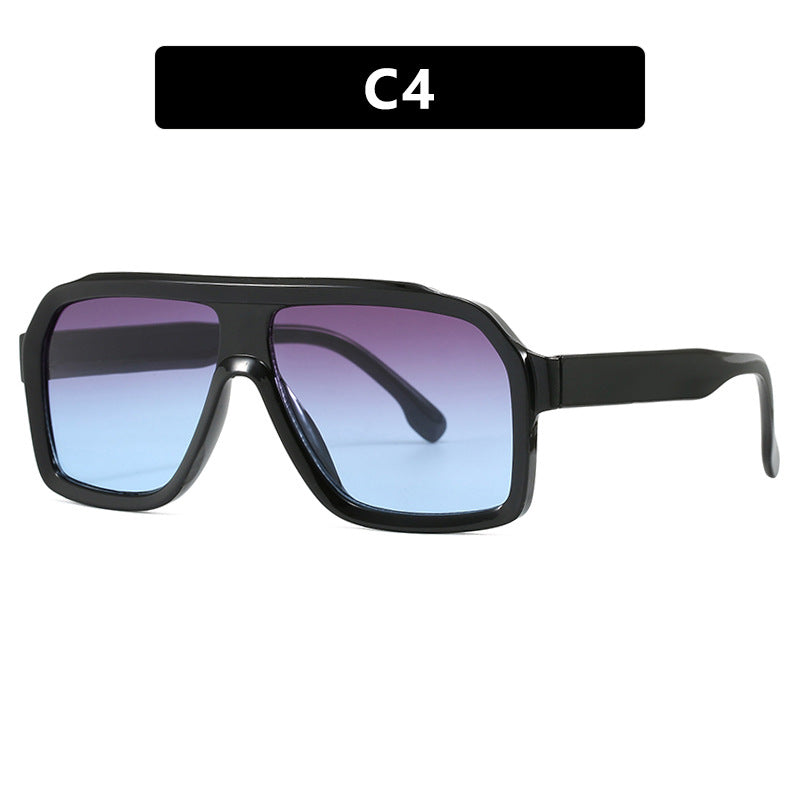 Damen große quadratische Sonnenbrille im modernen Design mit robustem Rahmen Brehn