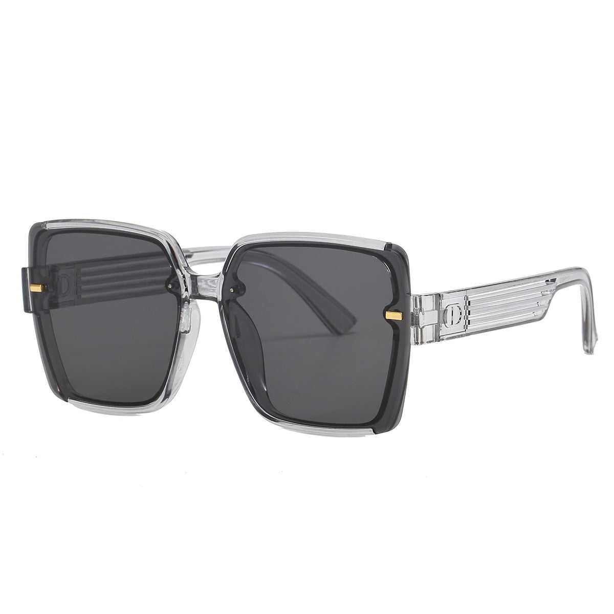 Damen trendige quadratische Sonnenbrille mit UV-Schutz und modischem Gestell Brehn