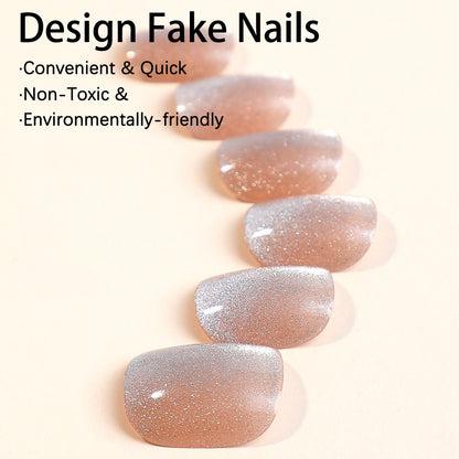Kunstnagelset mit Glitzer- und Hochglanzfinish Brehn
