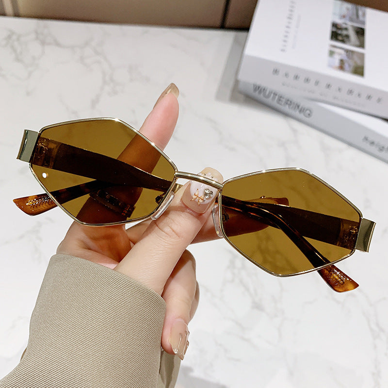 Damen geometrische Cat-Eye Sonnenbrille Brehn