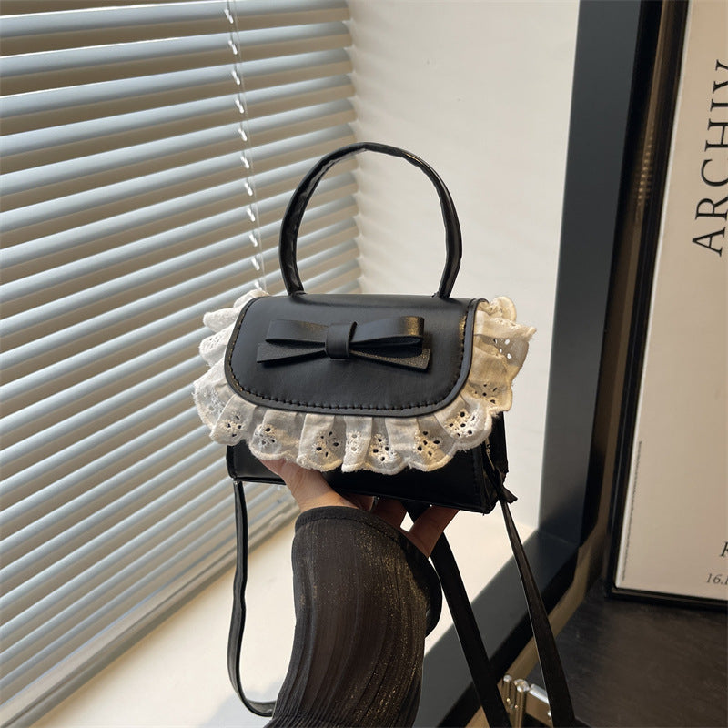 Elegante Rüschenschleifen-Crossbody-Handtasche Brehn