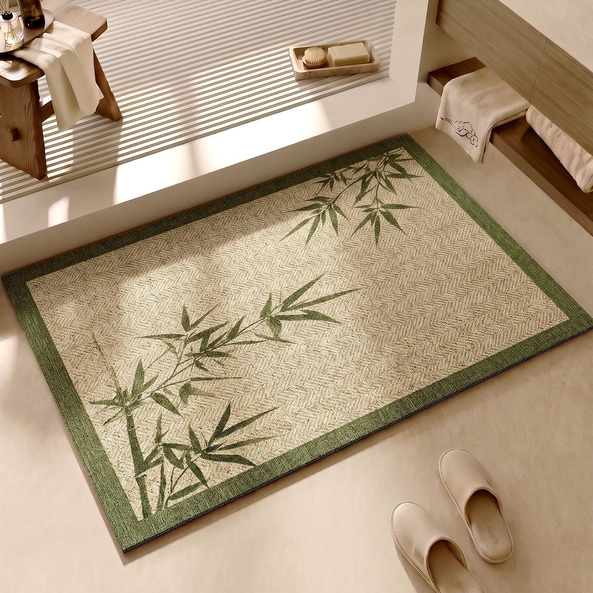 Dekorative florale Muster Badematte