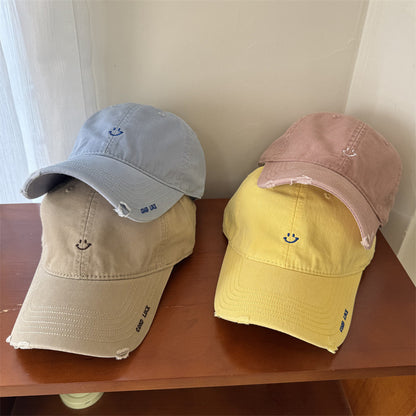 Damen Freizeit Smiley-bestickte Mütze Brehn