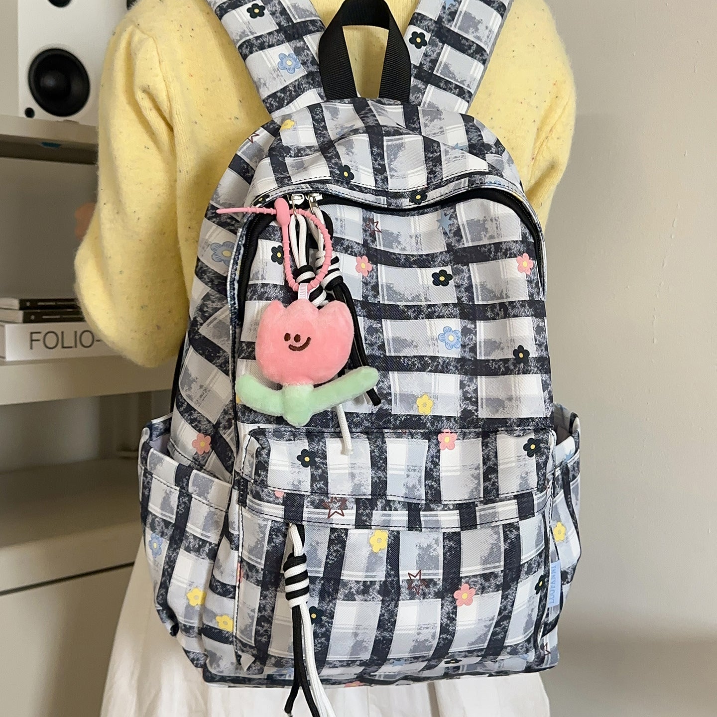 Blumenmuster Alltags-Rucksack Brehn