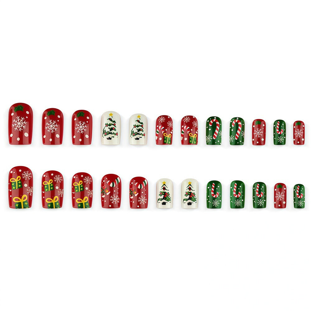 Kunstnägel mit Festlichen Weihnachtsmotiven Brehn