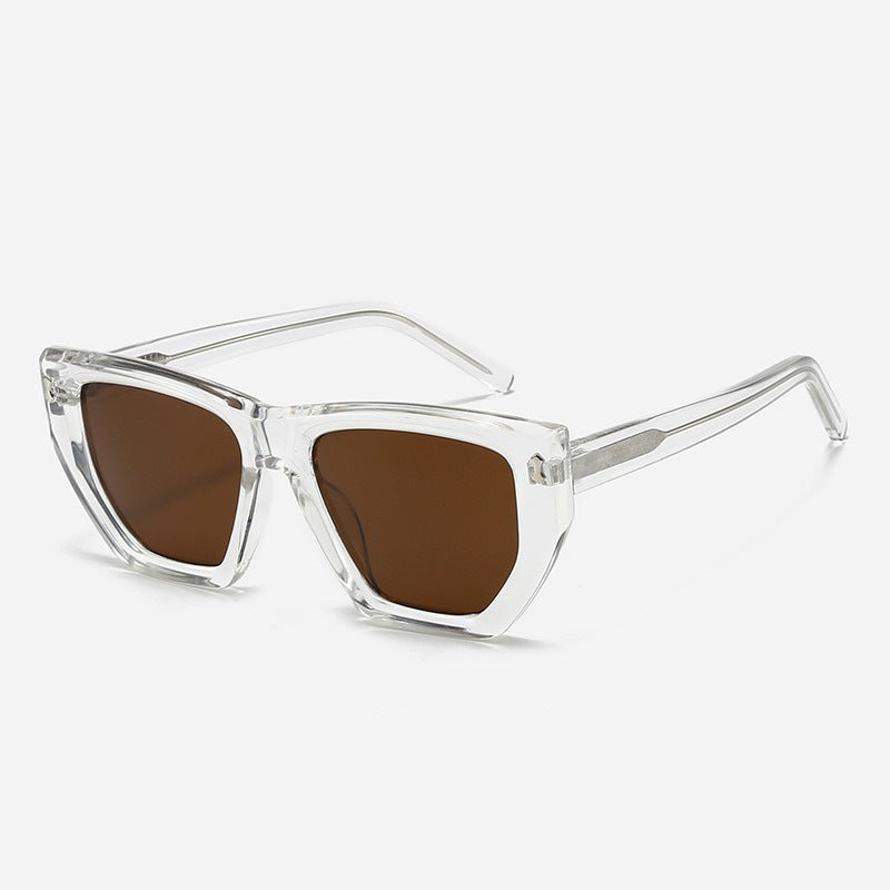 Damen Modische Sonnenbrille mit einzigartigem sechseckigem Rahmen und schützenden Gläsern Brehn