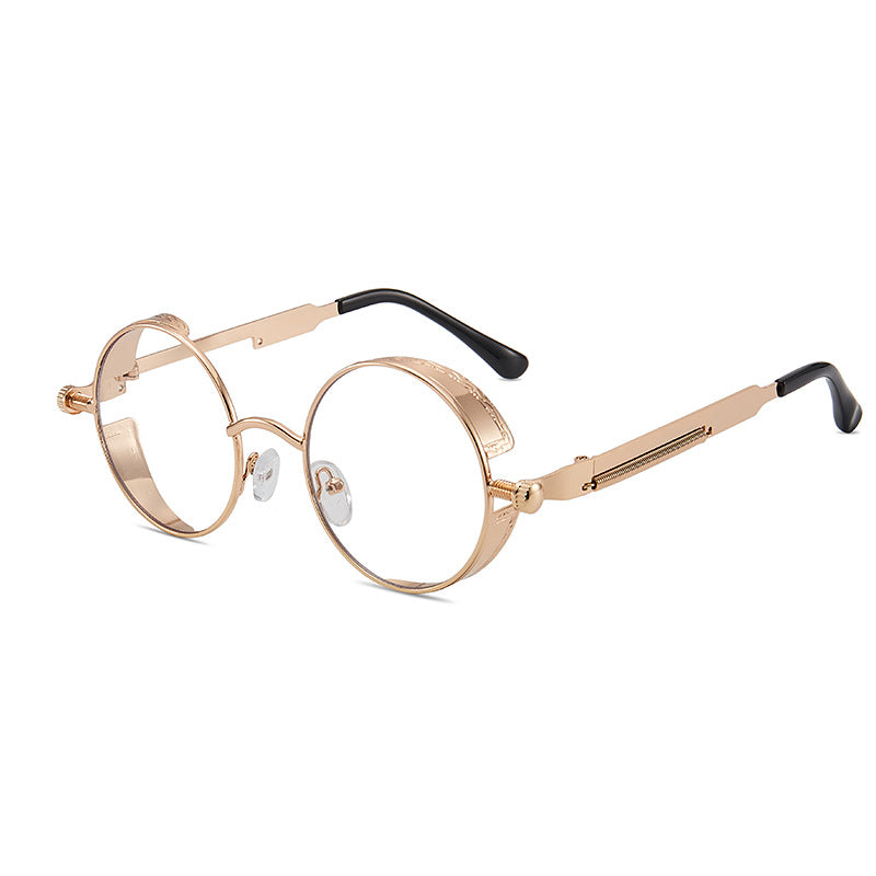 Damen Retro-inspirierte runde Sonnenbrille mit speziellen Gläsern Brehn