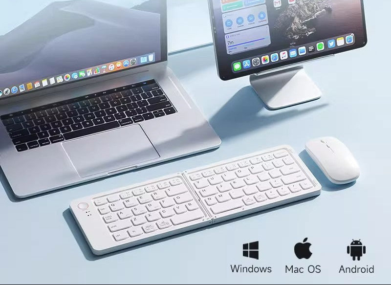 Faltbare Bluetooth-Tastatur und Maus Combo Brehn