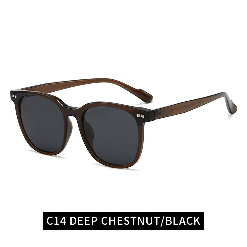 Damen zeitlose Sonnenbrille im modernen Rechteckdesign Brehn