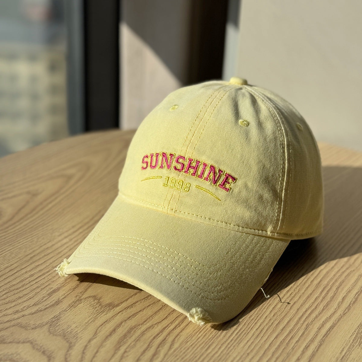 Damen Casual Zerrissene Baseballmütze Brehn