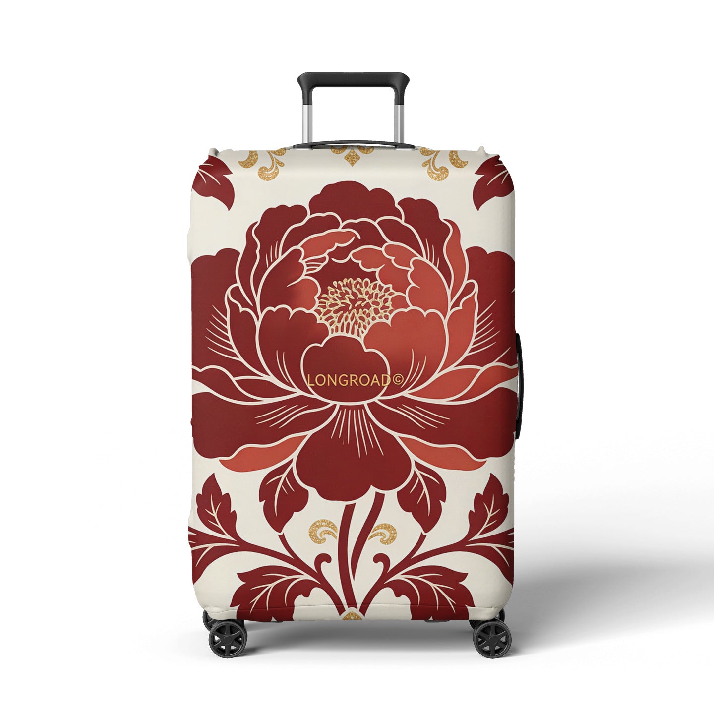 Damen Kofferhülle mit floralem Lavendel-Muster Brehn