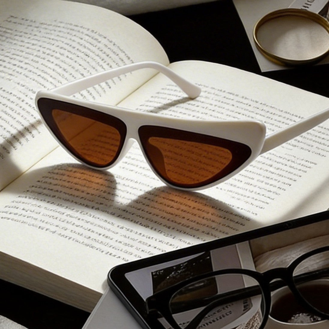 Damen Cat-Eye Sonnenbrille mit angesagtem asymmetrischen Design Brehn