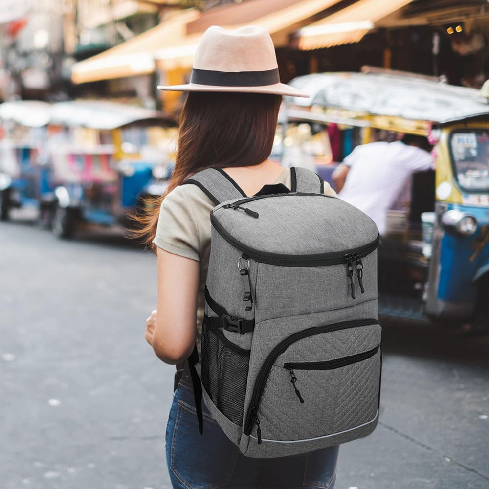 Damen Isolierte Rucksack-Kühltasche mit praktischen Außentaschen Brehn
