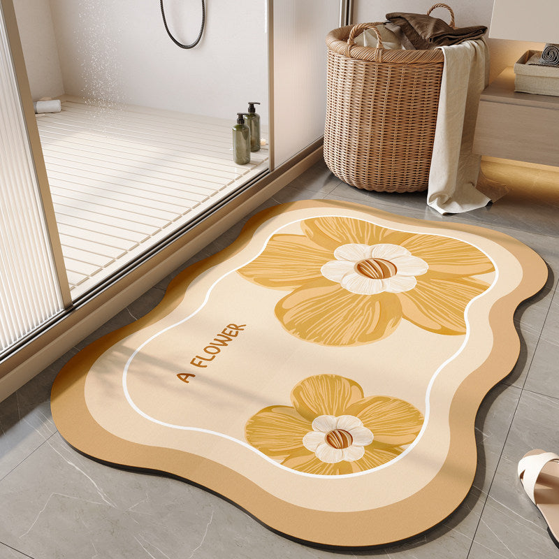 Dekorative florale Badematte Brehn