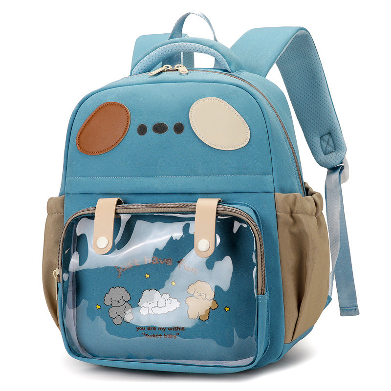 Rucksack mit Transparentem Fach und Verspieltem Design Brehn