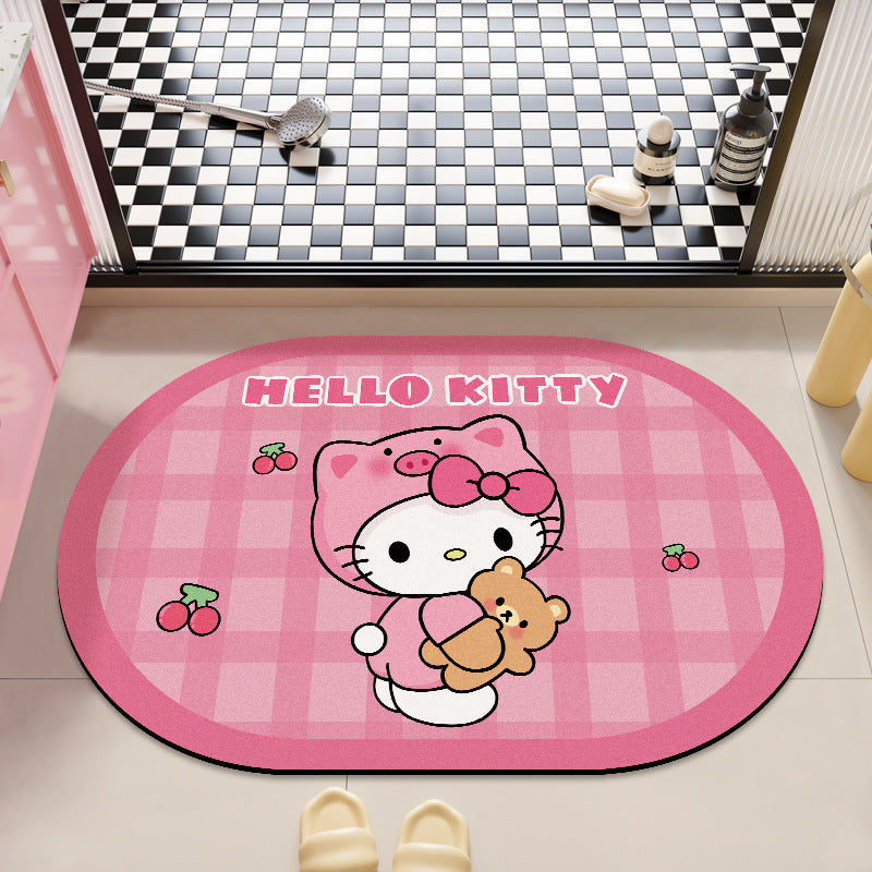 Hello Kitty Plüsch-Badevorleger für Badezimmer