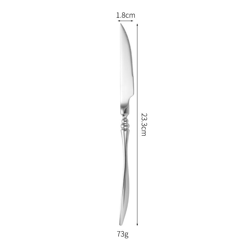 Elegantes Tafelmesser mit Feinem Wellenmuster Brehn