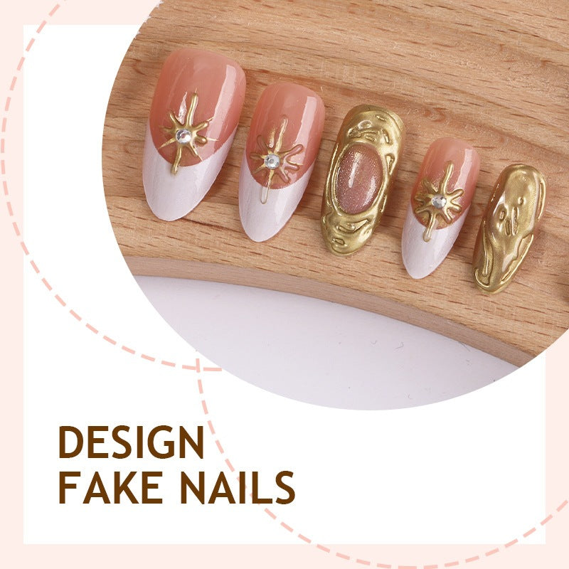 Kunstnagelset mit luxuriösen Blumendekoren Brehn