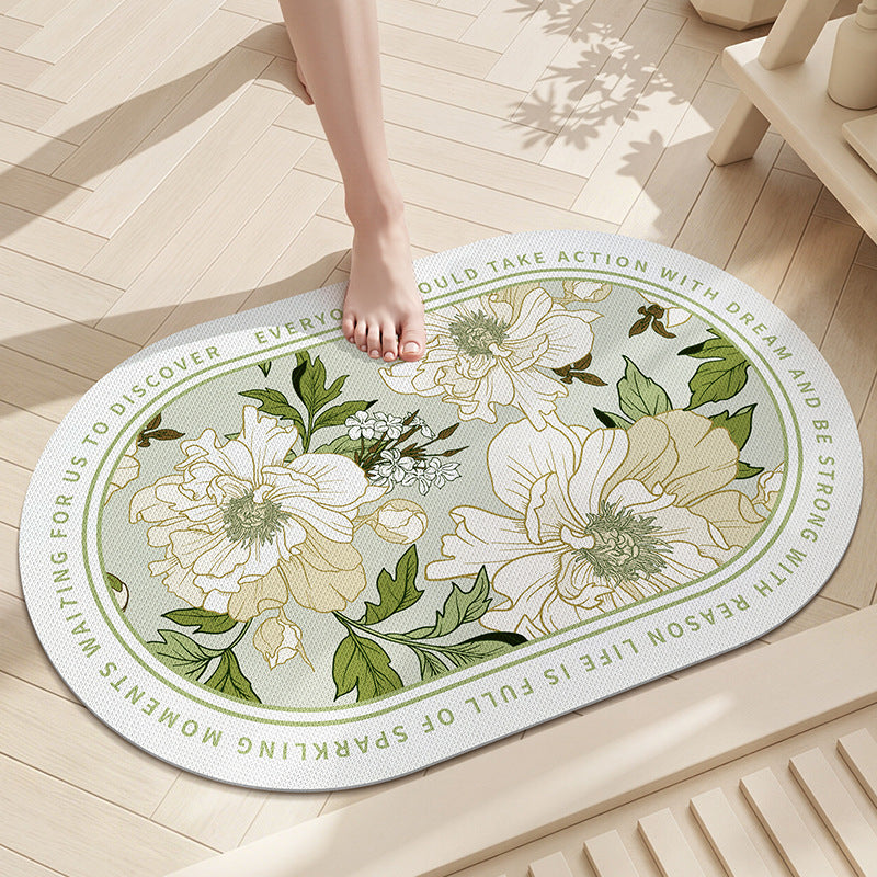 Florales Mosaik Badezimmermatte Brehn