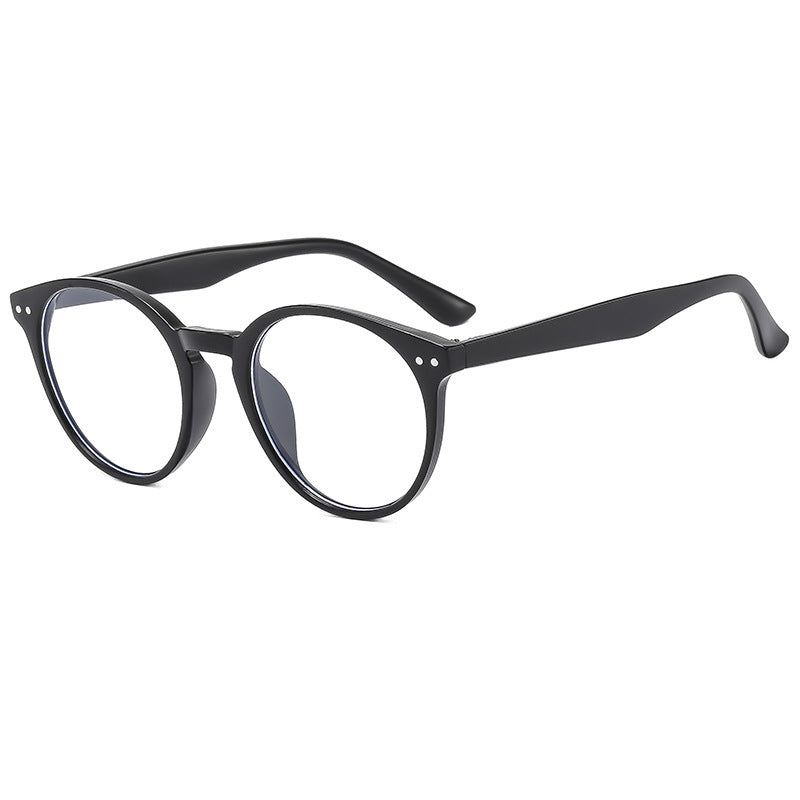Damen modische runde Sonnenbrille mit transparentem Rahmen und UV-Schutz Brehn