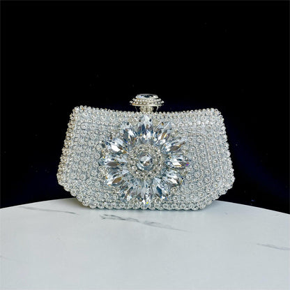 Glänzende Strass Dekorative Clutch
