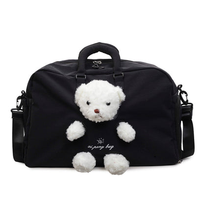 Adorbles Plüschspielzeug-integrierte Reisetasche