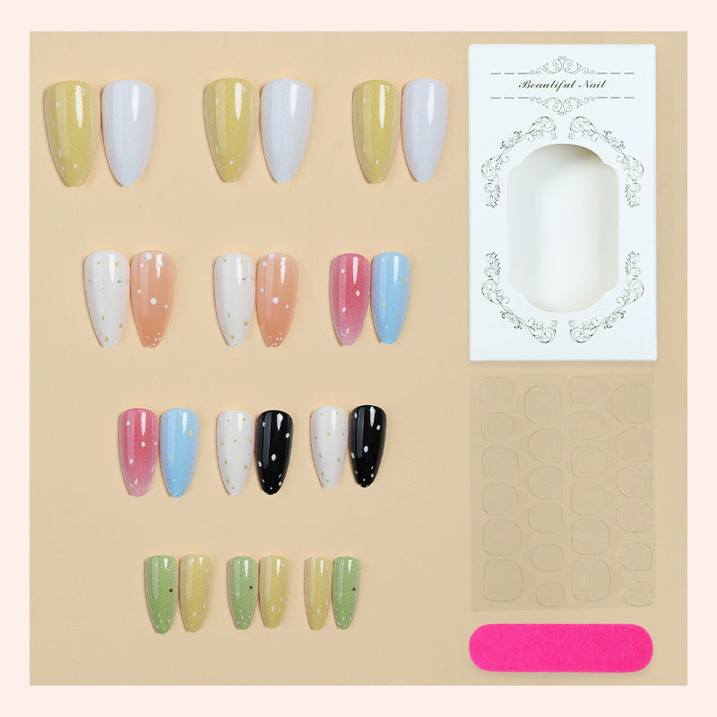 Premium Dekorative Druck-Nagelset mit Künstlerischen Glitzer-Effekten Brehn