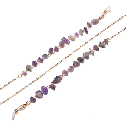 Natürliche Amethyst-Kristall-Brillenketten Brehn
