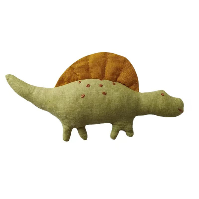 Handgefertigtes Plüschspielzeug Dinosaurier aus Bio-Baumwolle