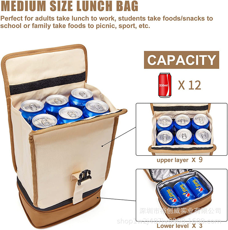 Isolierte Lunch-Kühltasche Rucksack Brehn