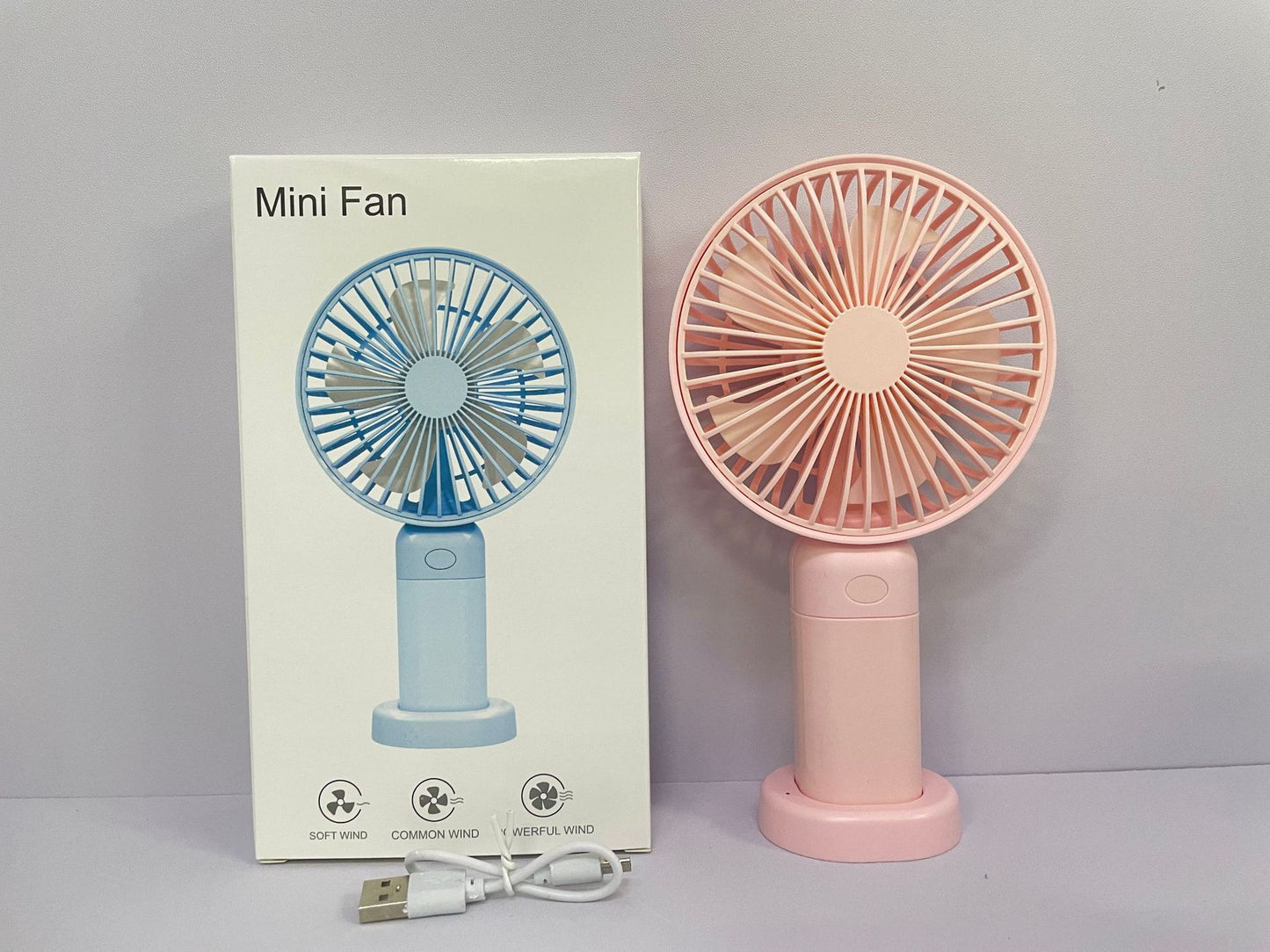 Unisex Tragbarer Mini Ventilator mit USB-Ladefunktion und mehrfachen Geschwindigkeitsstufen Brehn