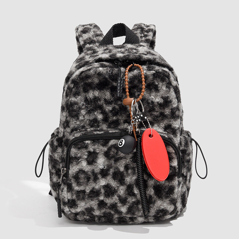 Stylischer Kunstfell Rucksack