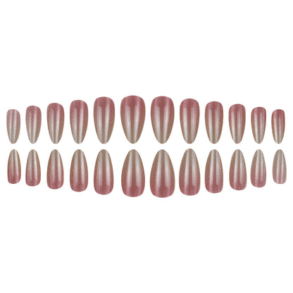 Elegante Glitter Ombre Press-On Nägel Brehn
