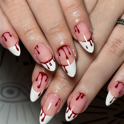 Kunstnagelset mit eleganten Tropfenmotiven Brehn