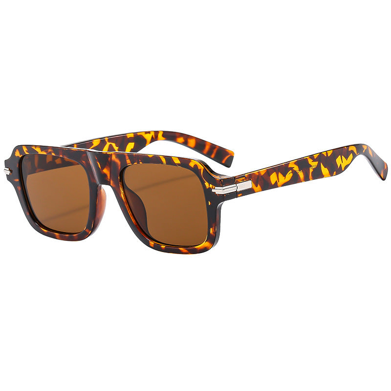 Damen Designer-Sonnenbrille mit modernem eckigen Rahmen und polarisierten Gläsern Brehn