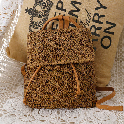 Handgefertigte Rucksacktasche Aus Feinem Naturmaterial Brehn