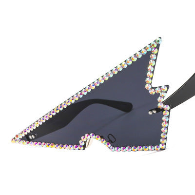 Damen extravagant geformte Sonnenbrille Brehn