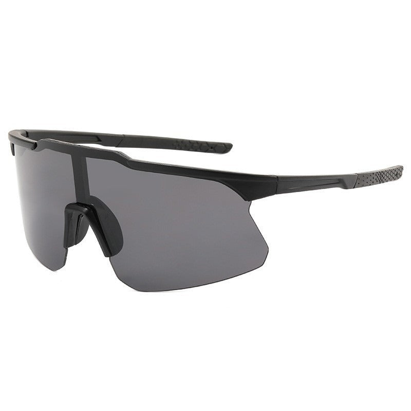 Unisex nan sportliche Performance-Sonnenbrille halb rahmenlos mit polarisierten Gläsern und rutschfester Nasenauflage Brehn