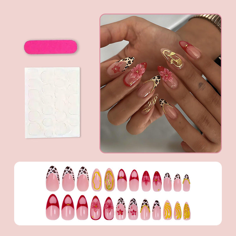 Kunstnagelset mit kreativen Tier- und Blumendesigns Brehn