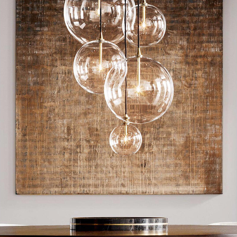 Stylische Glas Pendelleuchte
