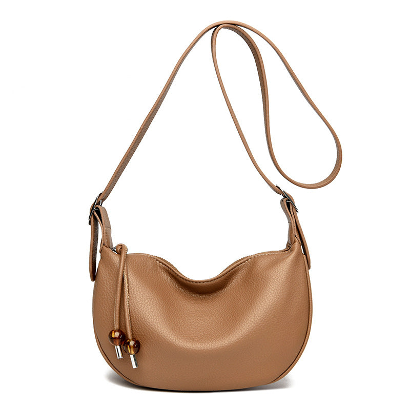 Lässige strukturierte Leder-Slingtasche Brehn
