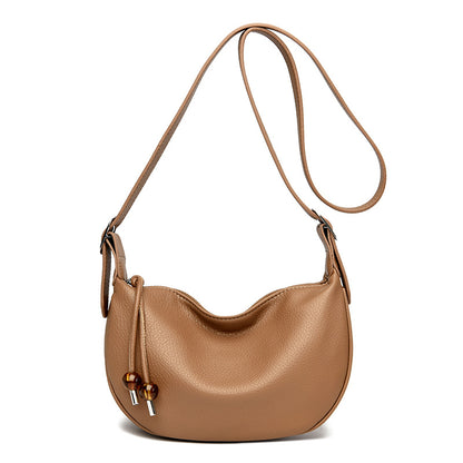 Lässige strukturierte Leder-Slingtasche Brehn