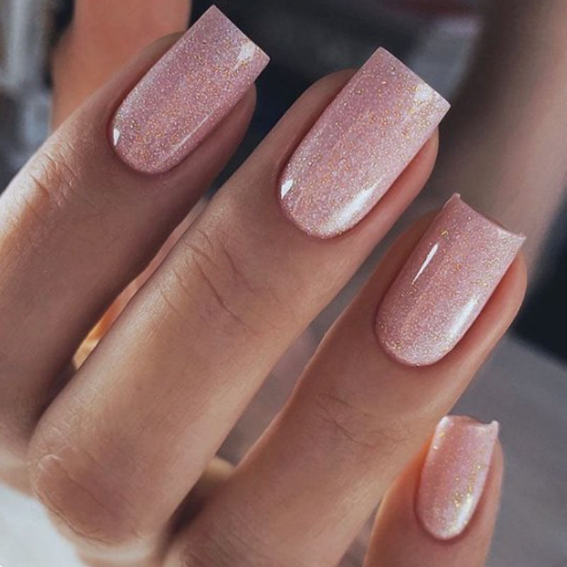 Glamouröse Glitzernde Press-On Nagelspitzen Brehn