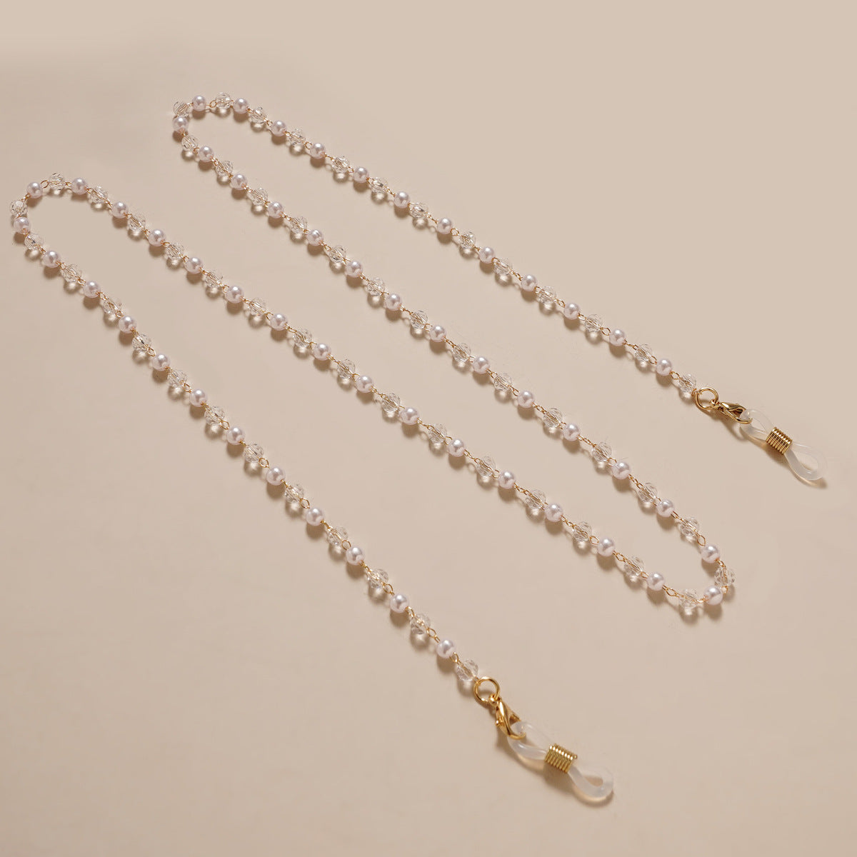Chic Perlen Brillen Kette Brehn