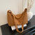 WoSoft Wildleder Hobo Handtasche Brehn
