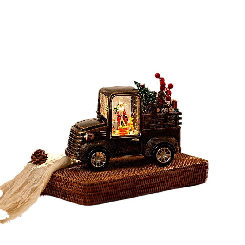 Dekoratives Lkw Modell mit Weihnachtsbeleuchtung Brehn